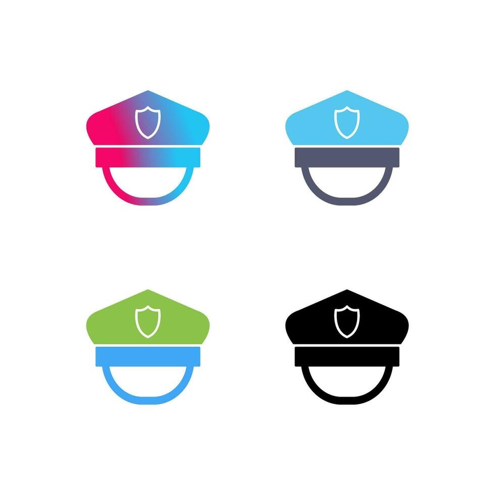 polis hatt vektor ikon
