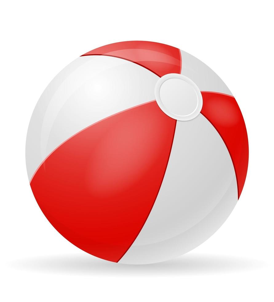 Strandball Kinderspielzeug Lager Vektor-Illustration lokalisiert auf weißem Hintergrund vektor