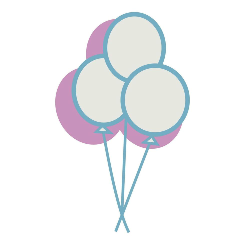 Luftballons Luft Party isoliert Symbol Vektor Illustration Design Vektor Illustration Grafik Design