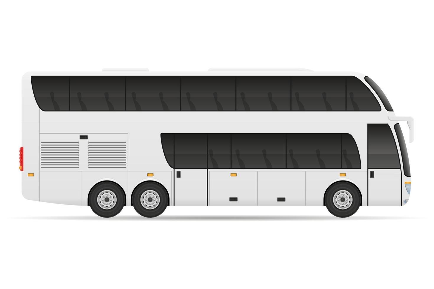 turné stadsbuss lager vektorillustration isolerad på vit bakgrund vektor