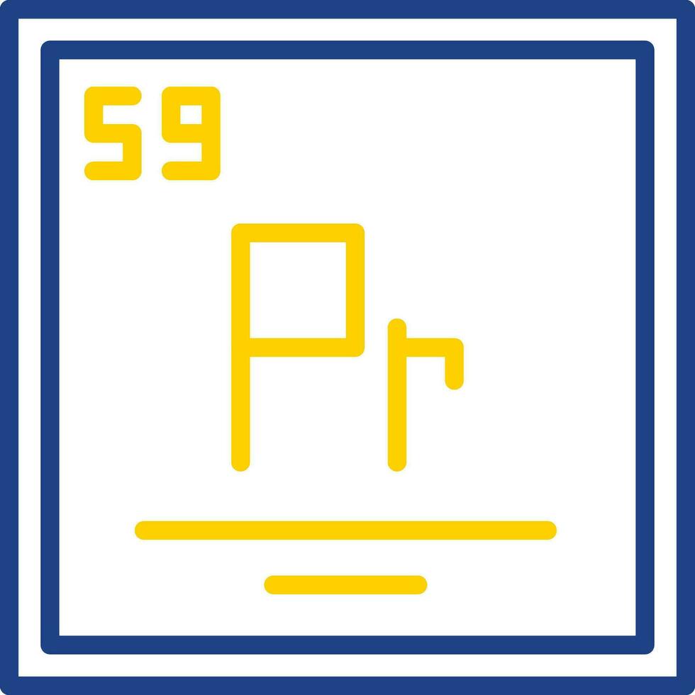 Praseodym Vektor Symbol Design