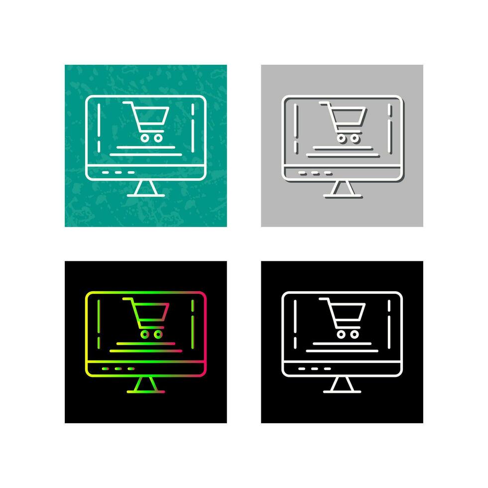 Online-Shopping-Vektor-Symbol vektor