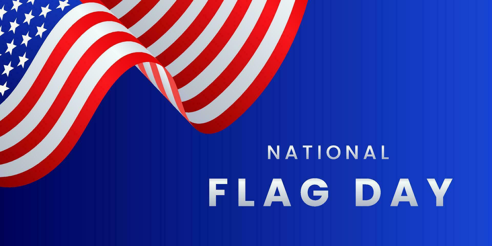 nationell flagga dag i förenad stater juni 14 bakgrund vektor illustration