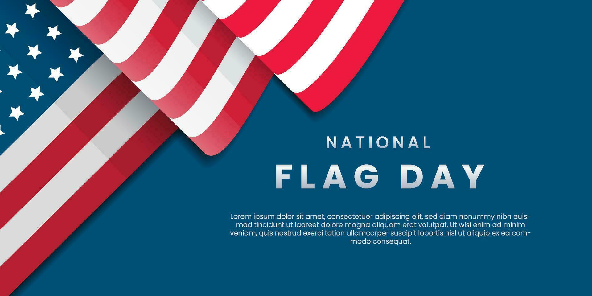 nationell flagga dag i förenad stater juni 14 bakgrund vektor illustration