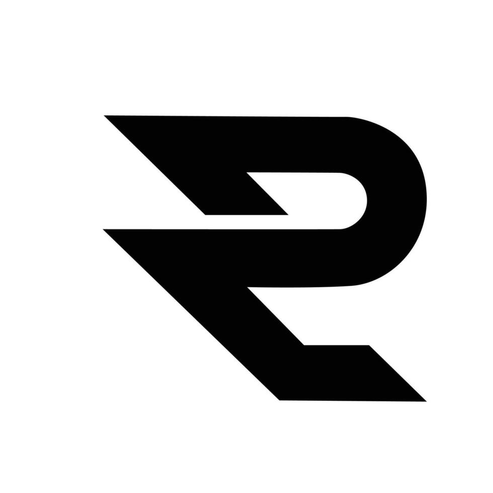 bokstaven r logotyp vektor