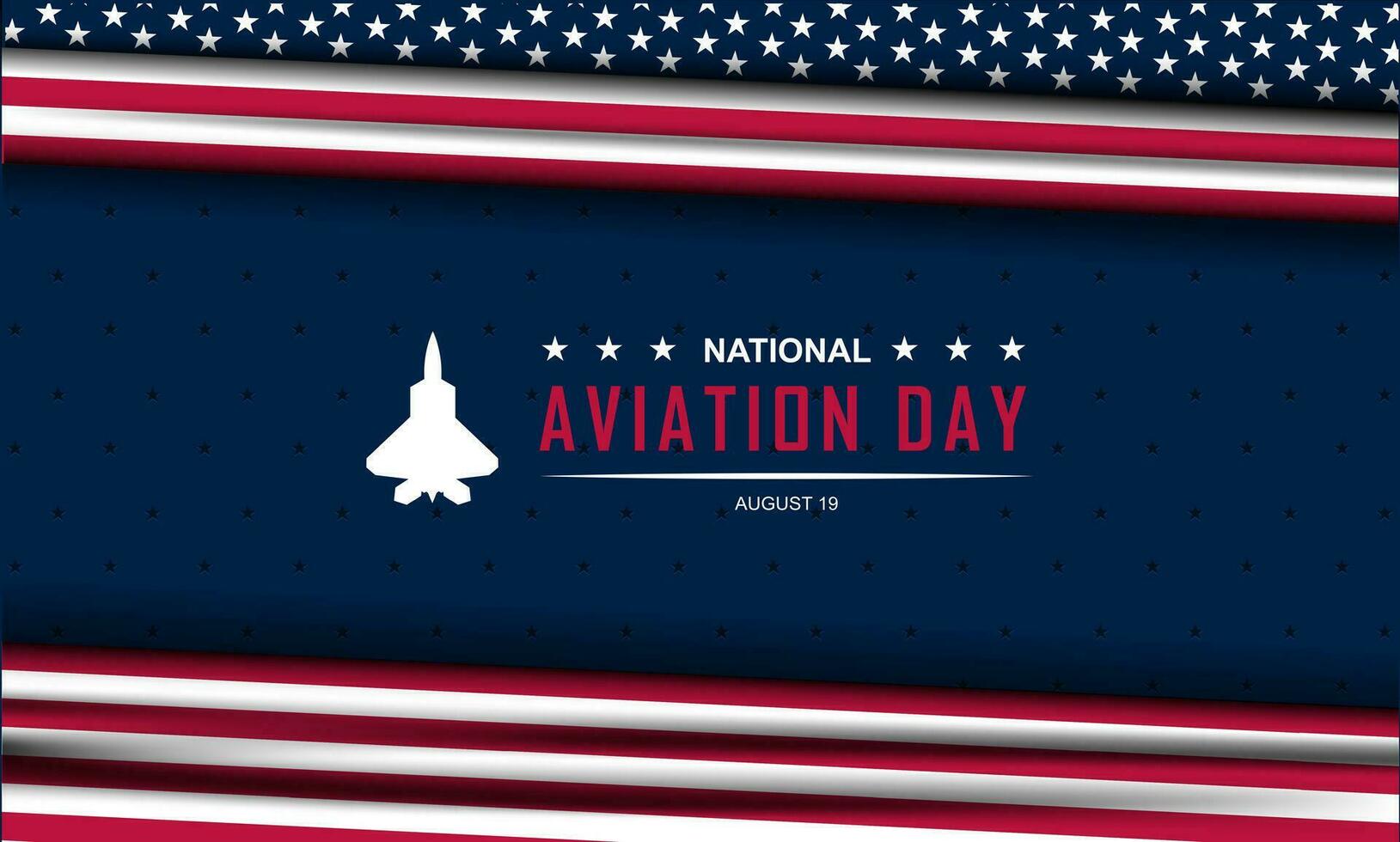 nationell flyg dag augusti 19 bakgrund vektor illustration