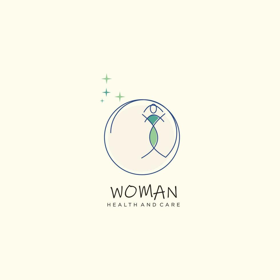Frau Logo Design zum Geschäft Salon Spa Pflege vektor