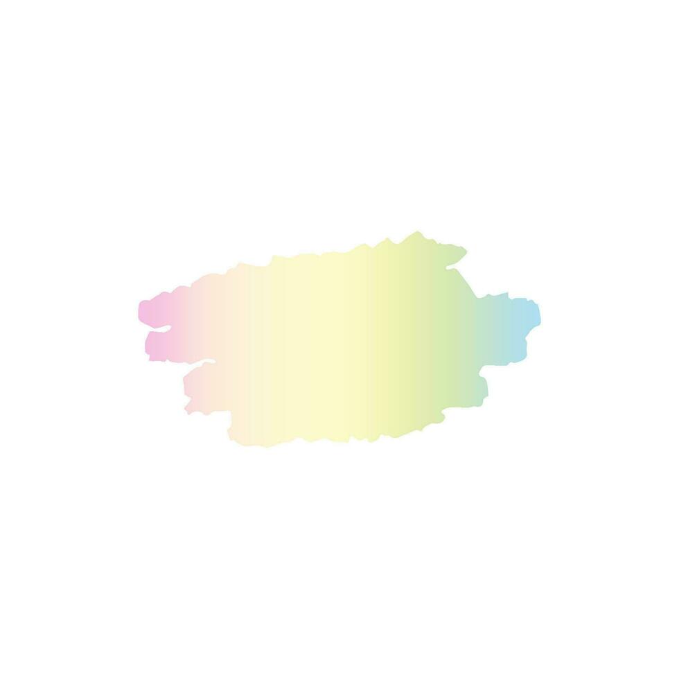 holografiska klistermärke y2k regnbågsskimrande borsta stroke isolerat på vit bakgrund. lutning vektor element, måla stroke, regnbågsskimrande skinande lappa i de stil av de 90-talet, 00-talet.