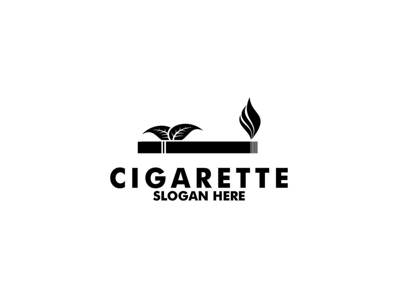 Zigarette Logo mit Rohr, Tabak, Logo Vektor. Prämie Zigarre Rauch Logo Design Vorlage vektor