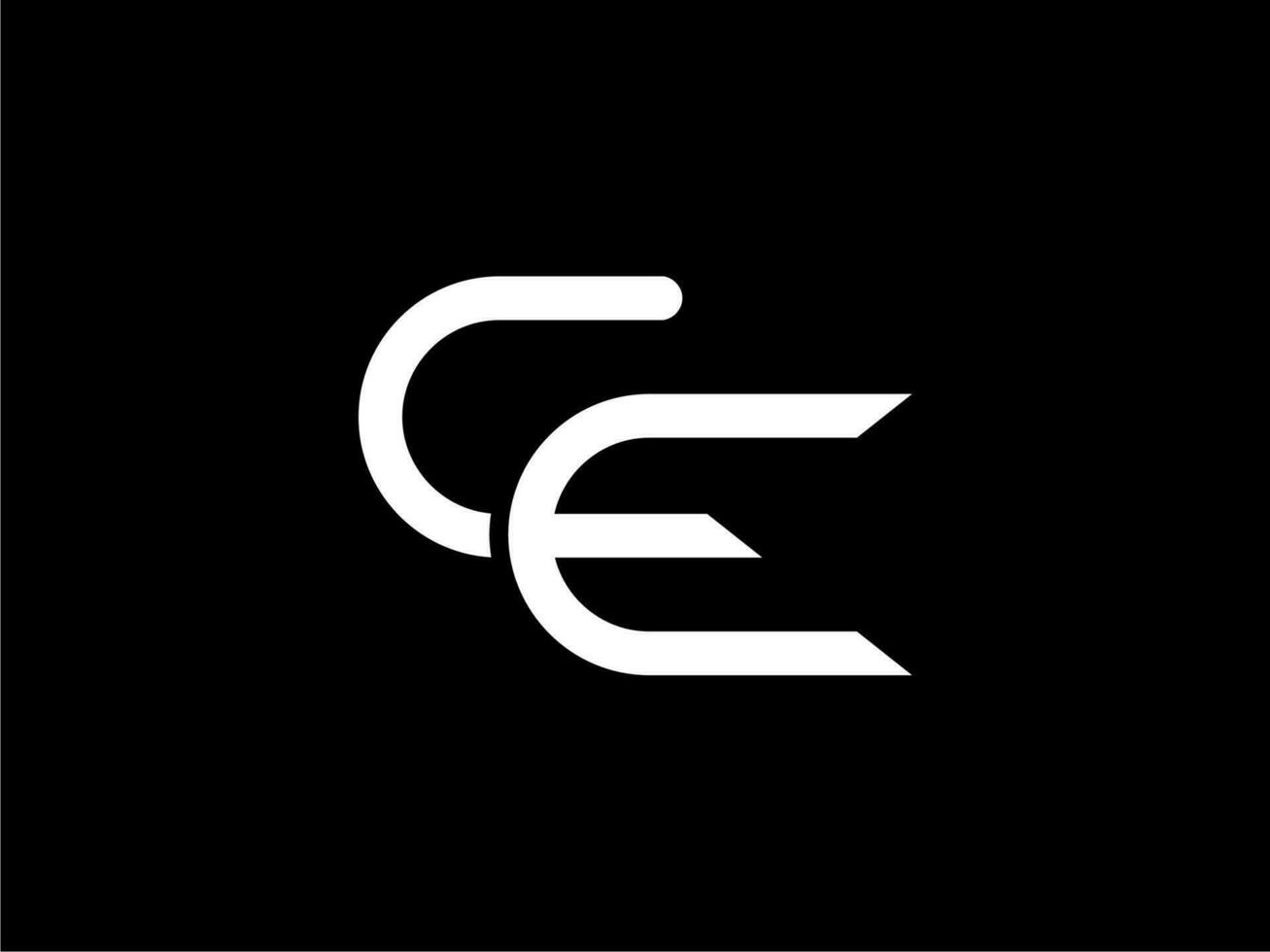 elegant ce eller cce brev logotyp design mall, universell premie brev logotyp vektor