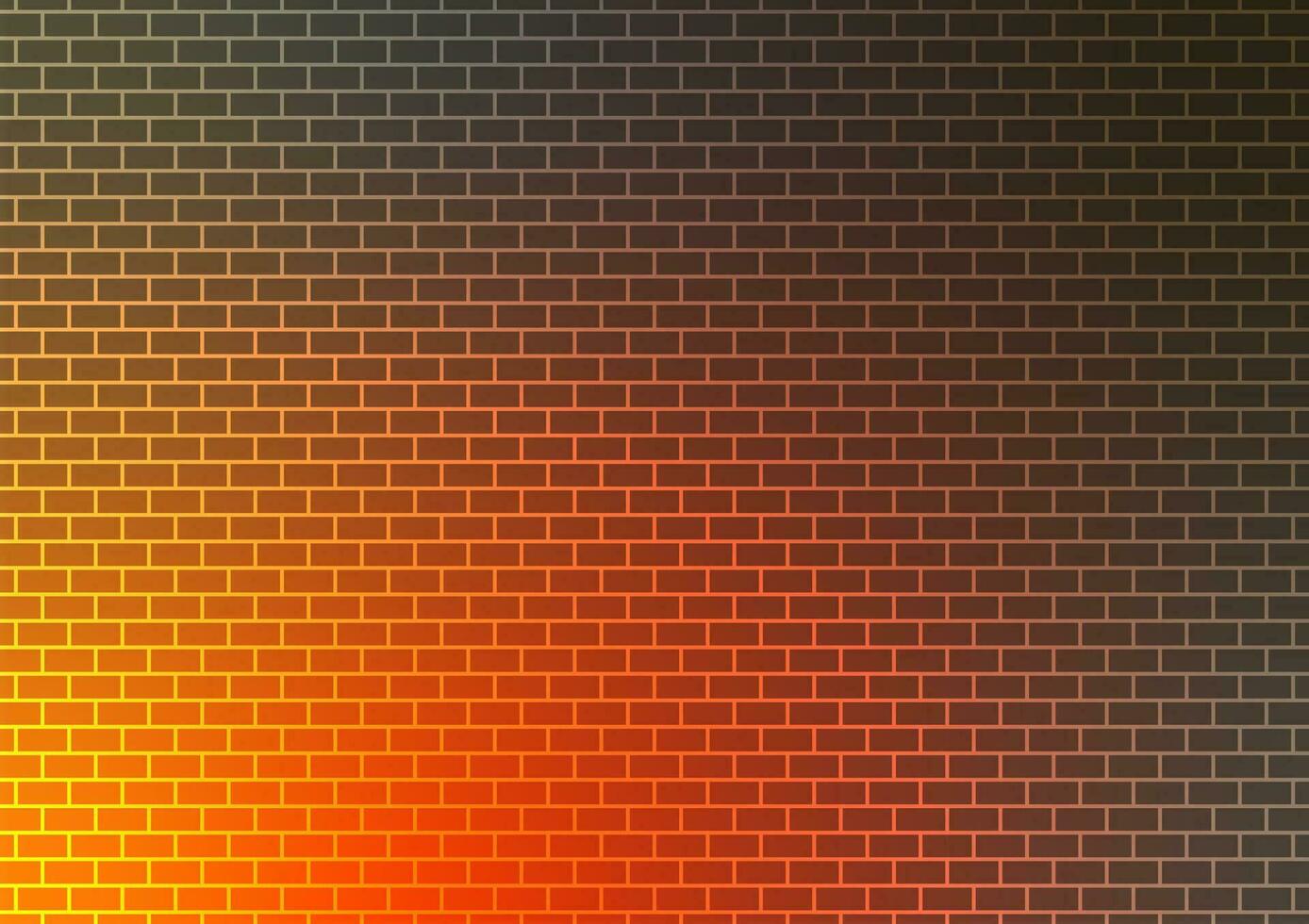 klassisch Orange Mauer Block Muster Linie Gradient traditionell Hintergrund vektor