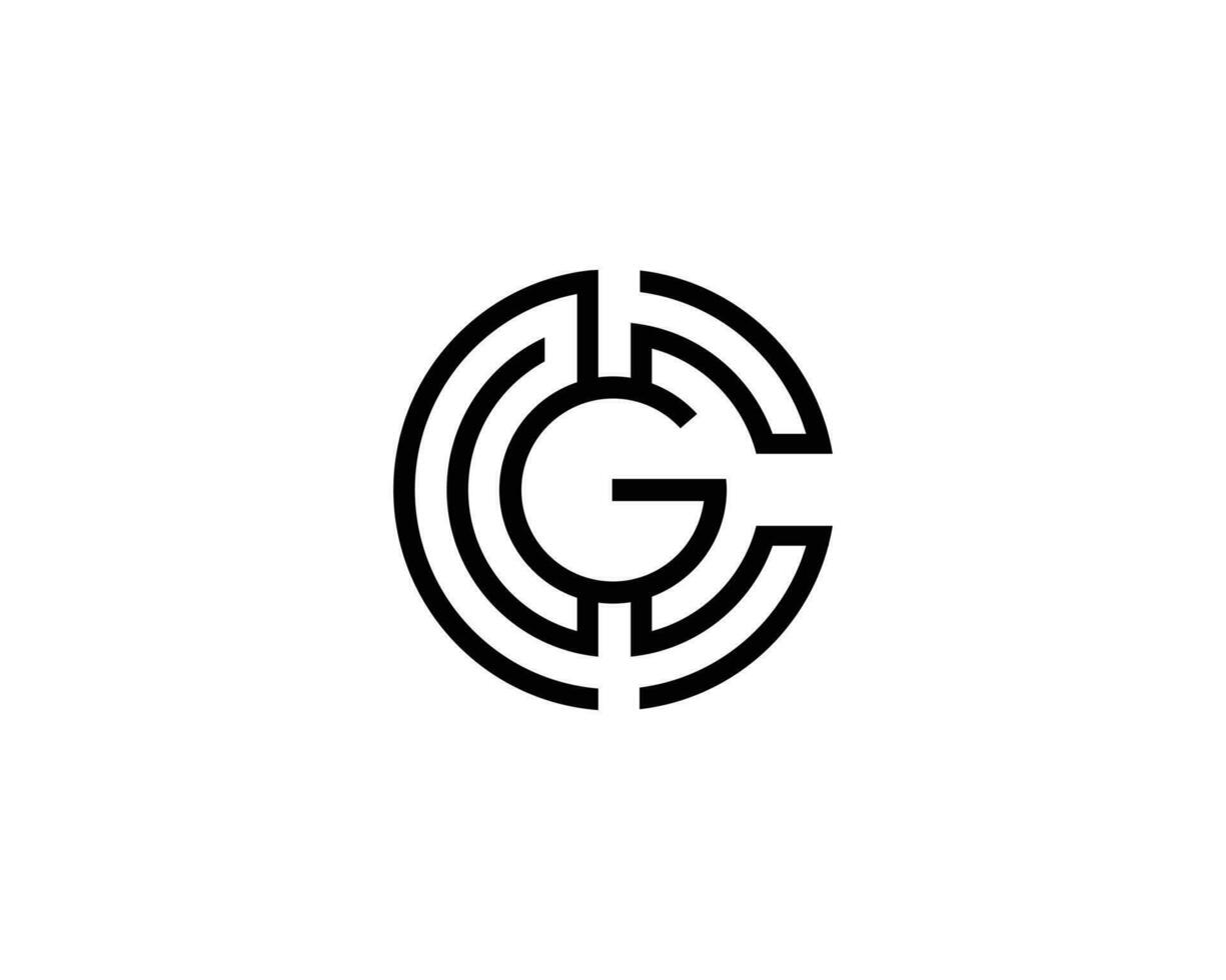 Alphabet Brief cg und gc Logo Symbol Design Symbol Vektor Vorlage.