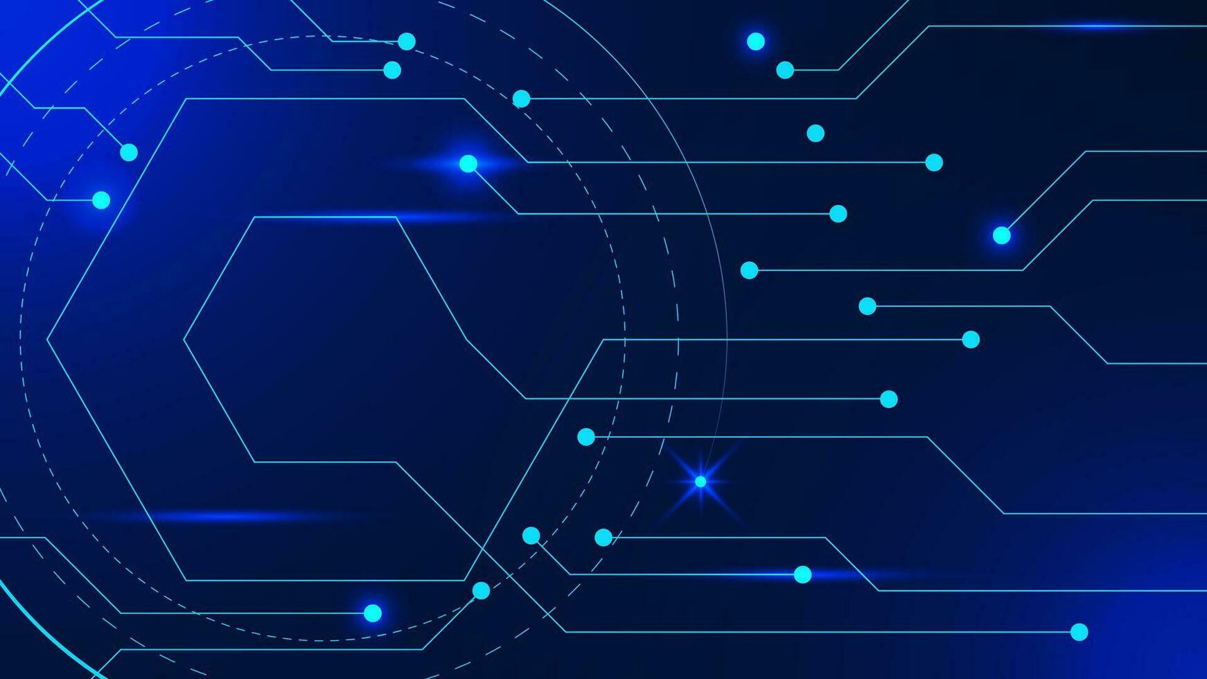 in Verbindung gebracht Linien und Punkte. groß Daten Visualisierung, global Netzwerk Verbindung, Digital Kommunikation Technologie Konzept Hintergrund. Vektor Illustration.