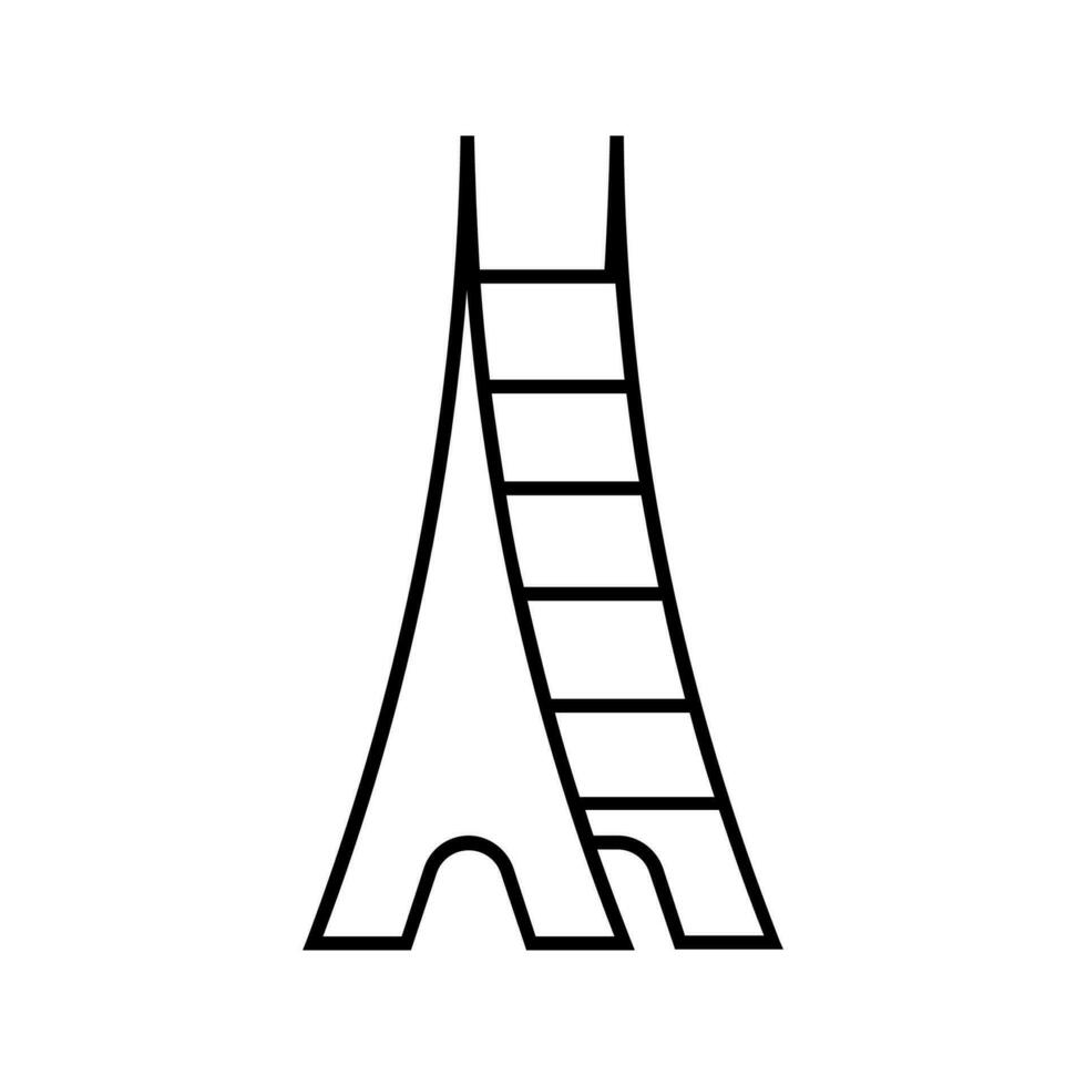 Turm editierbar und der Größe veränderbar Vektor Symbol