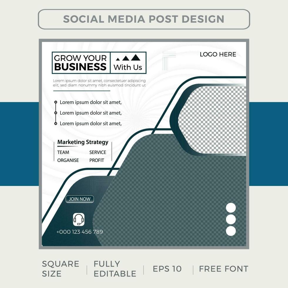 kostenlos Vektor Sozial Medien Post Webinar korporativ Geschäft Marketing Vorlage Design