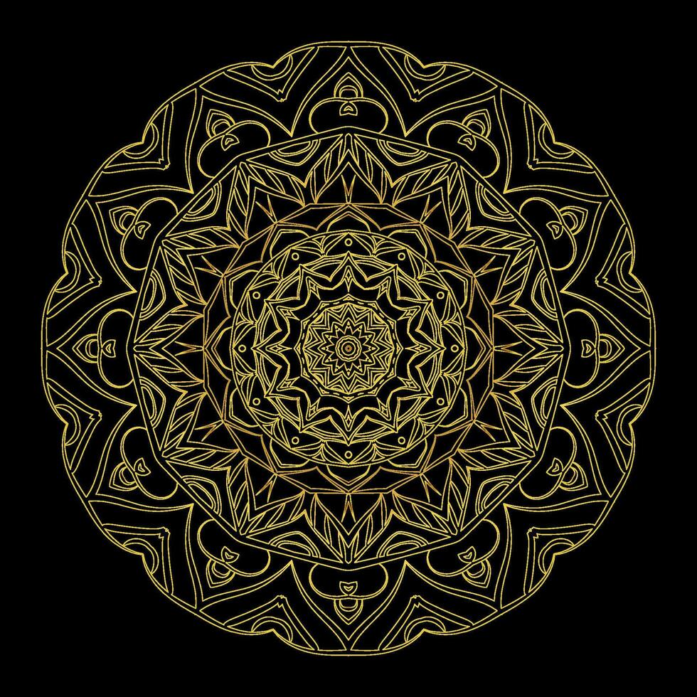 Luxus-Mandala-Design-Vorlage vektor