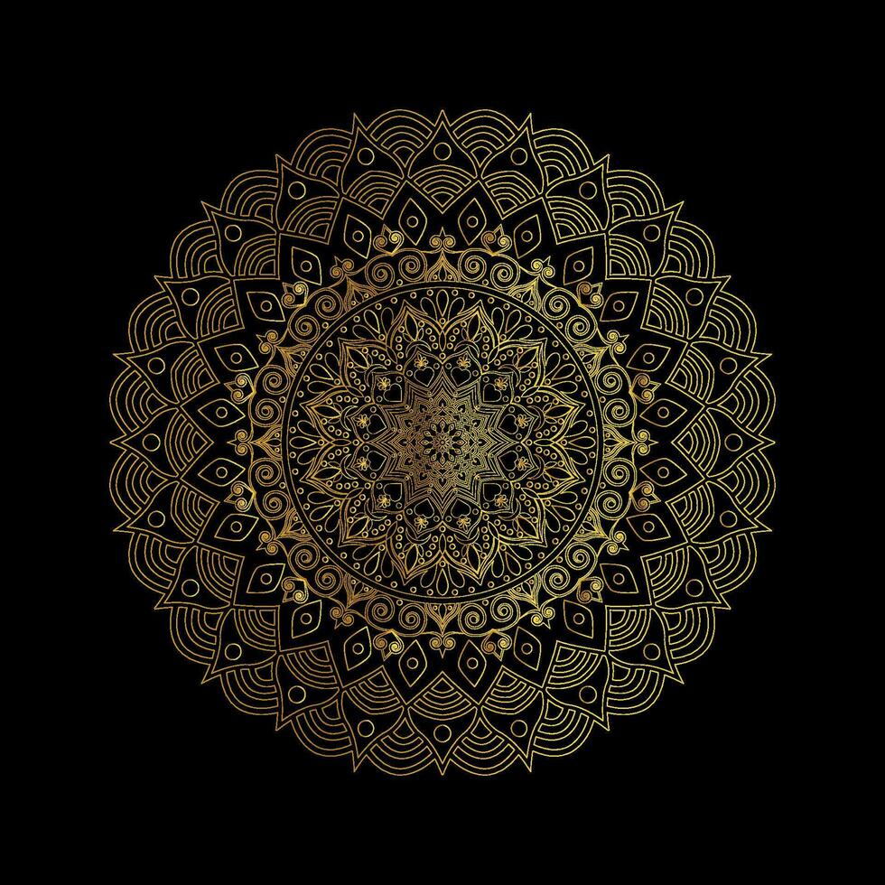 Luxus-Mandala-Design-Vorlage vektor