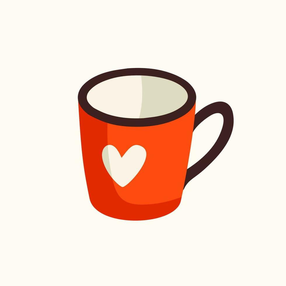 Kaffee Tasse Aufkleber zum ein Sozial Medien, Herstellung ein Blog oder vlog Vektor eben Illustration. einstellen von Karikatur Symbole zum Herstellung Internet Inhalt.