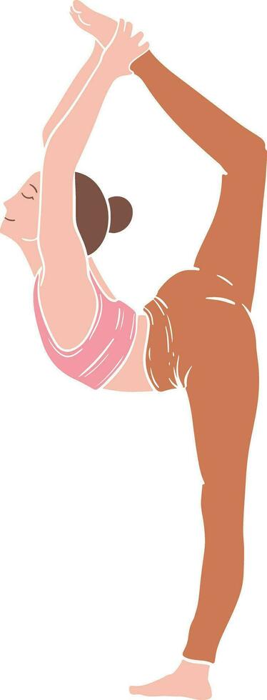 dansare utgör yoga illustration vektor