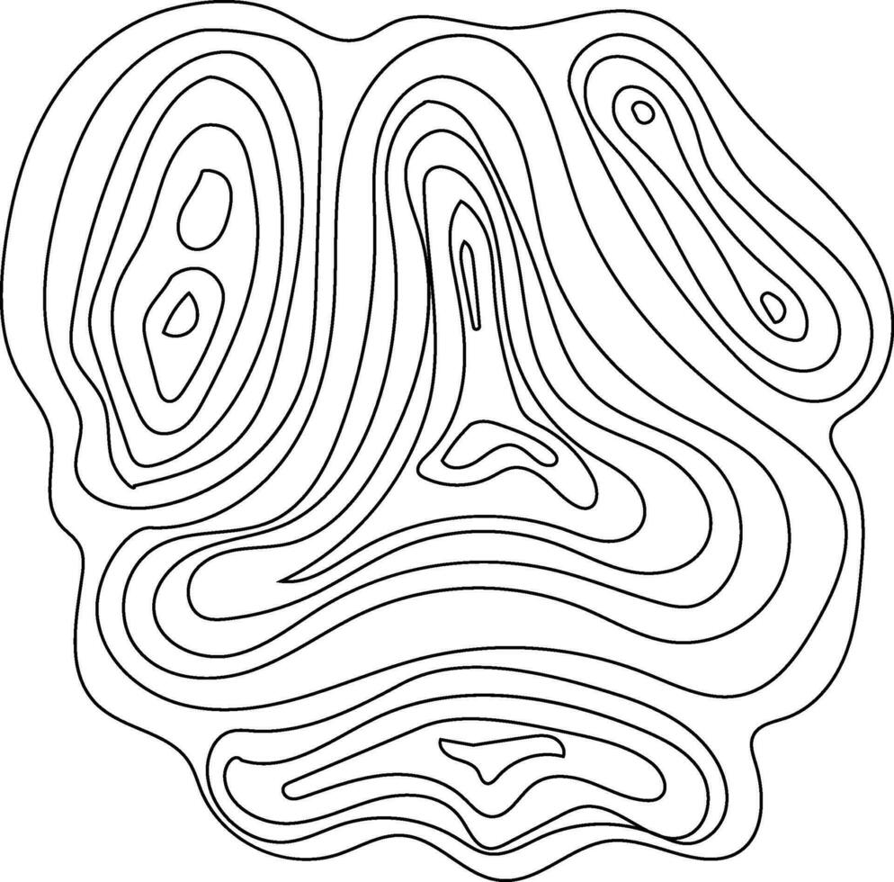 Linie Topographie Element vektor