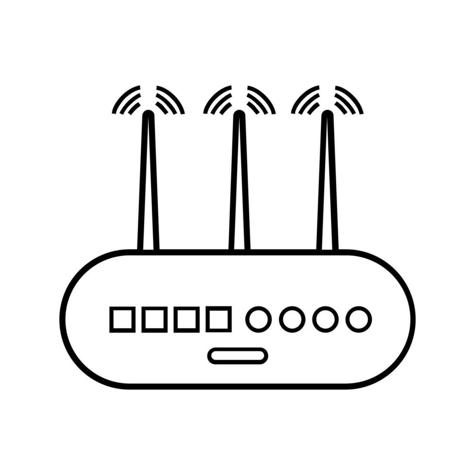 W-lan editierbar und der Größe veränderbar Vektor Symbol