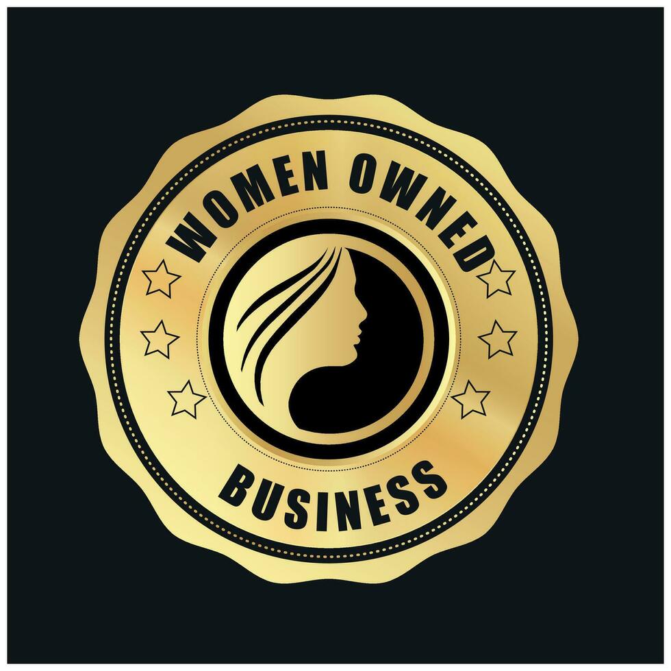 Frauen im Besitz Logo. Frauen im Besitz Vektor Logo Design. Frauen im Besitz Geschäft Logo, Frauen im Besitz Abzeichen, Frauen im Besitz Geschäft Symbol