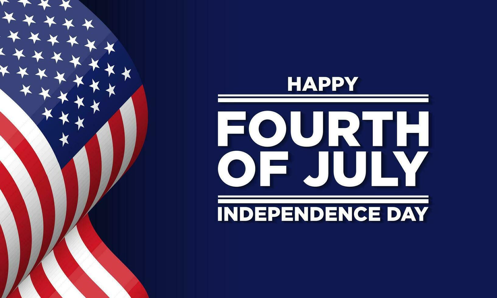 glücklich 4 .. von Juli USA Unabhängigkeit Tag Hintergrund Design. vektor