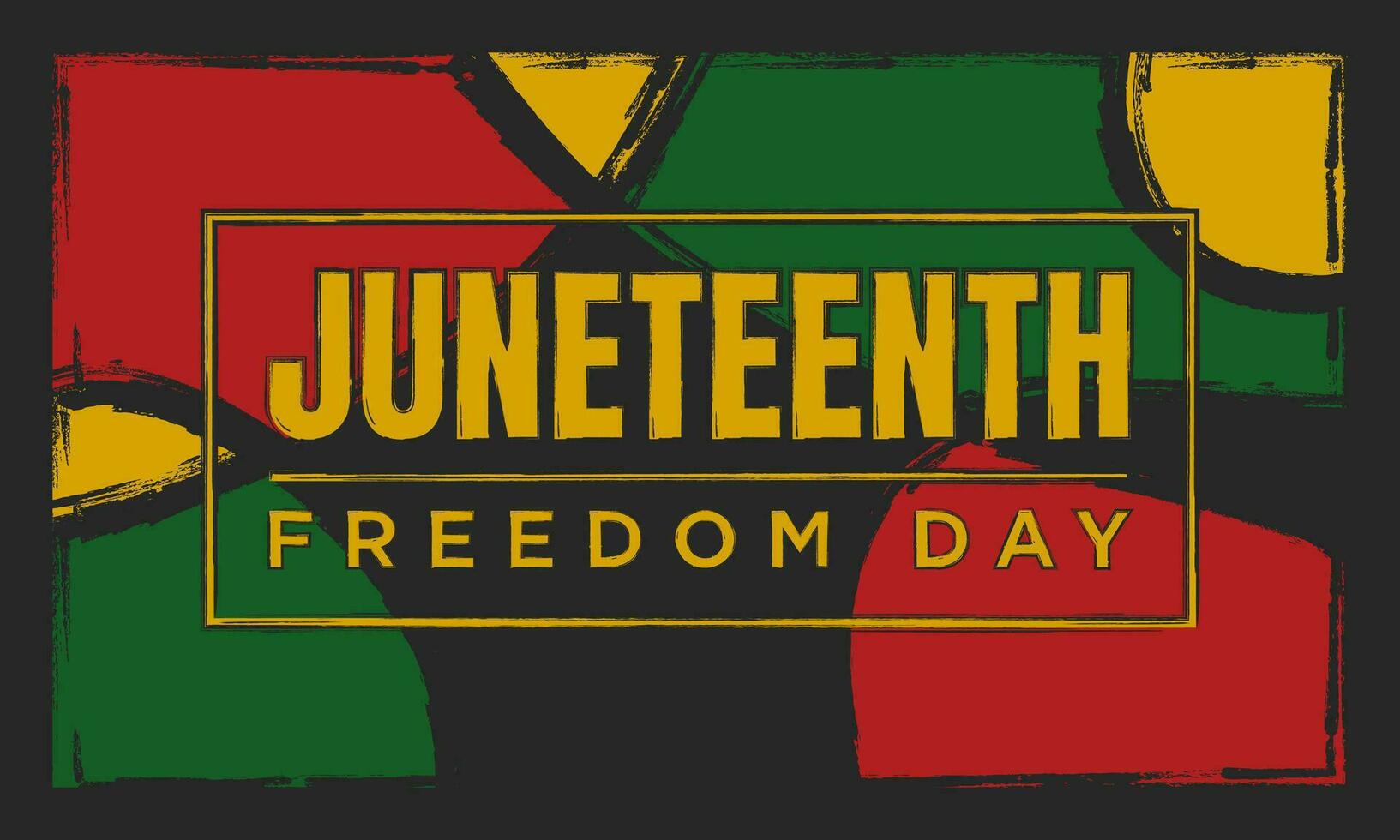 juneteenth frihetsdagen bakgrundsdesign. vektor