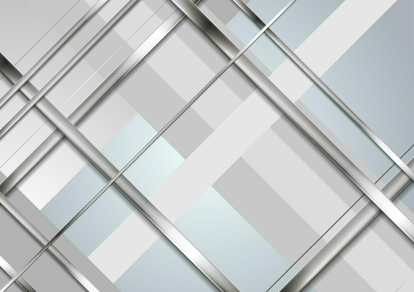 grå abstrakt teknologi metallisk Ränder bakgrund vektor