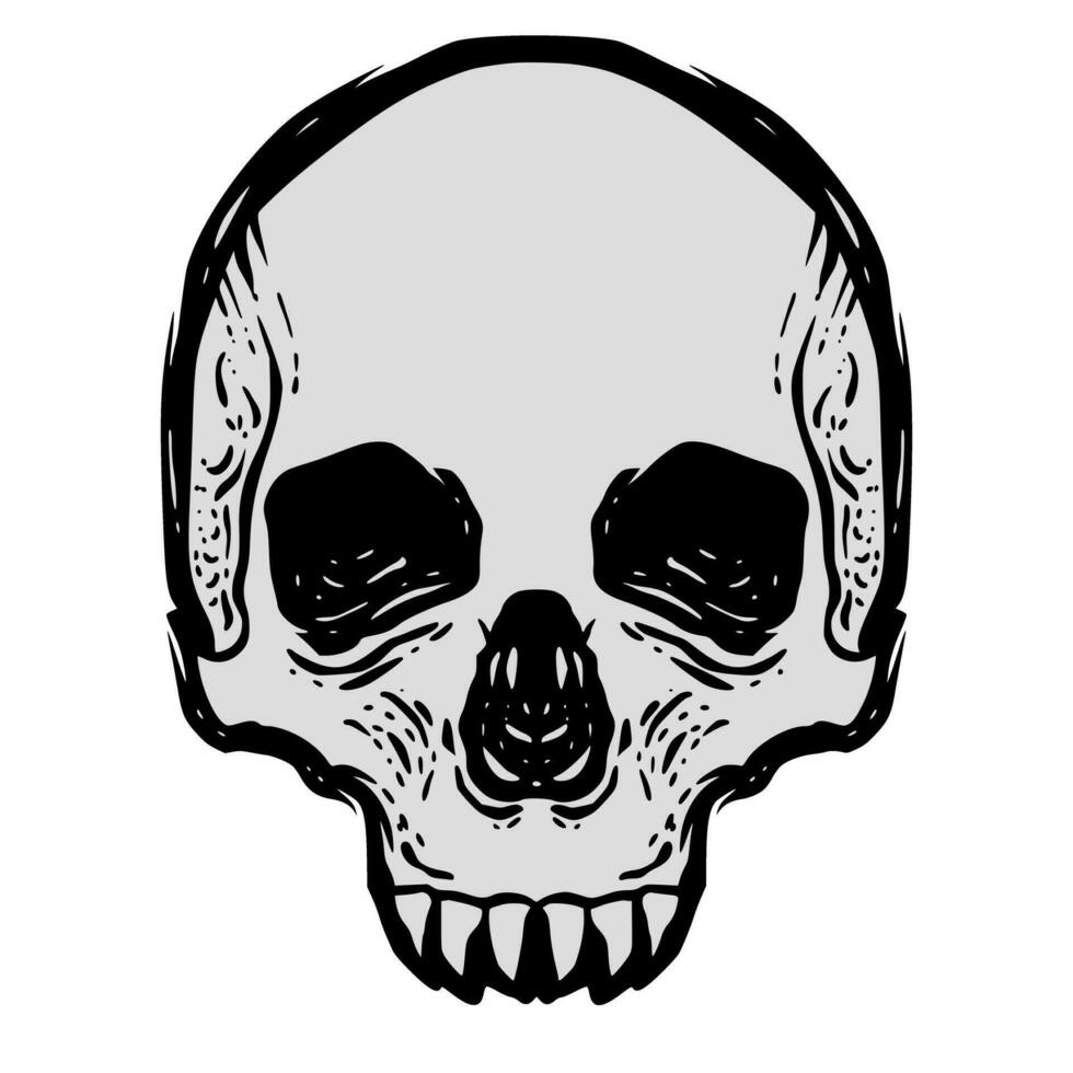 Schädel Illustration Maskottchen Logo vektor