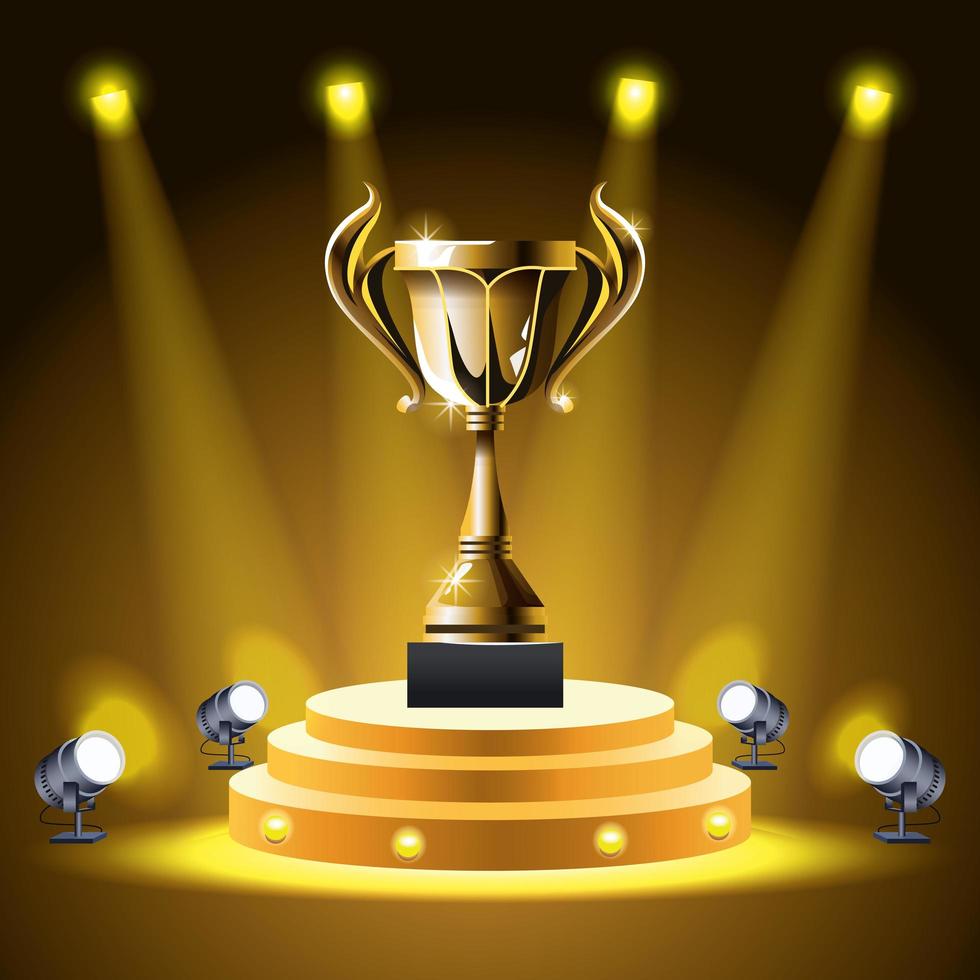 filmer tilldelar trophy cup ikon vektor