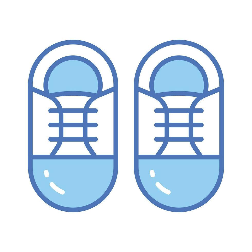 ein komfortabel Schuh zeigen Turnschuhe im modern Stil, bereit zu verwenden Symbol vektor