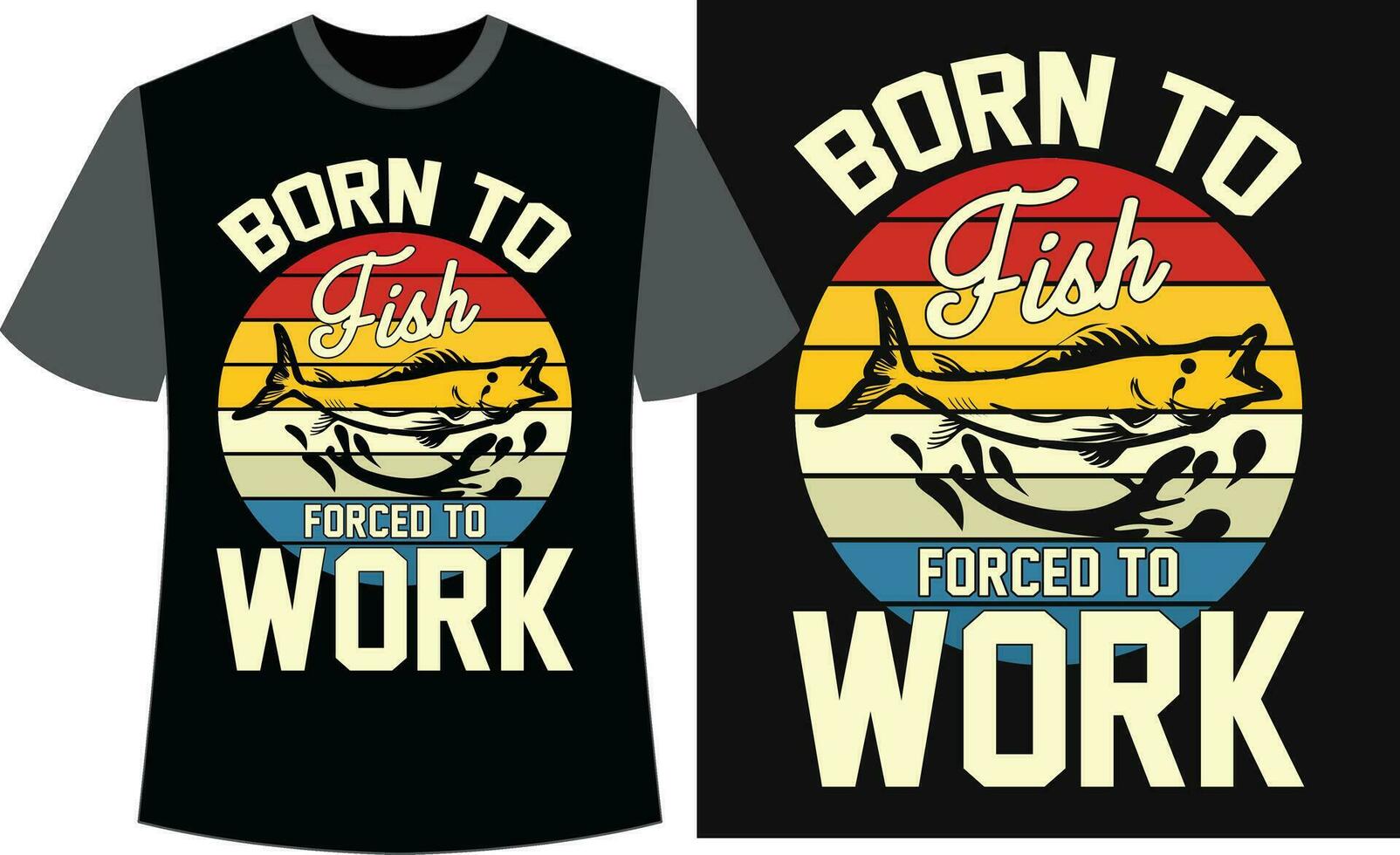 typografi fiske t-shirt design. fiske vektor design