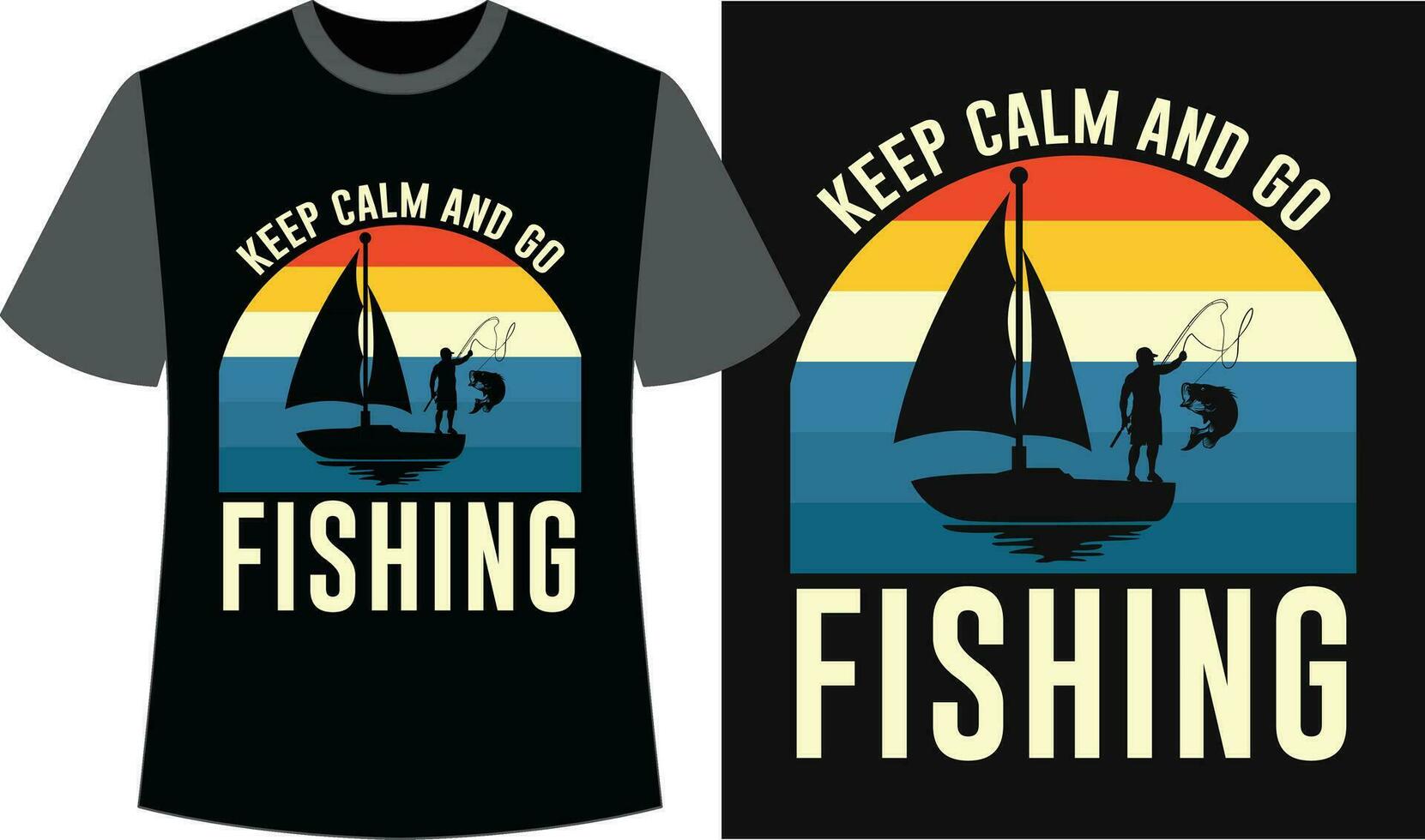 fiske typografi t-shirt design. fiske rolig t-shirt. fiske vektor design