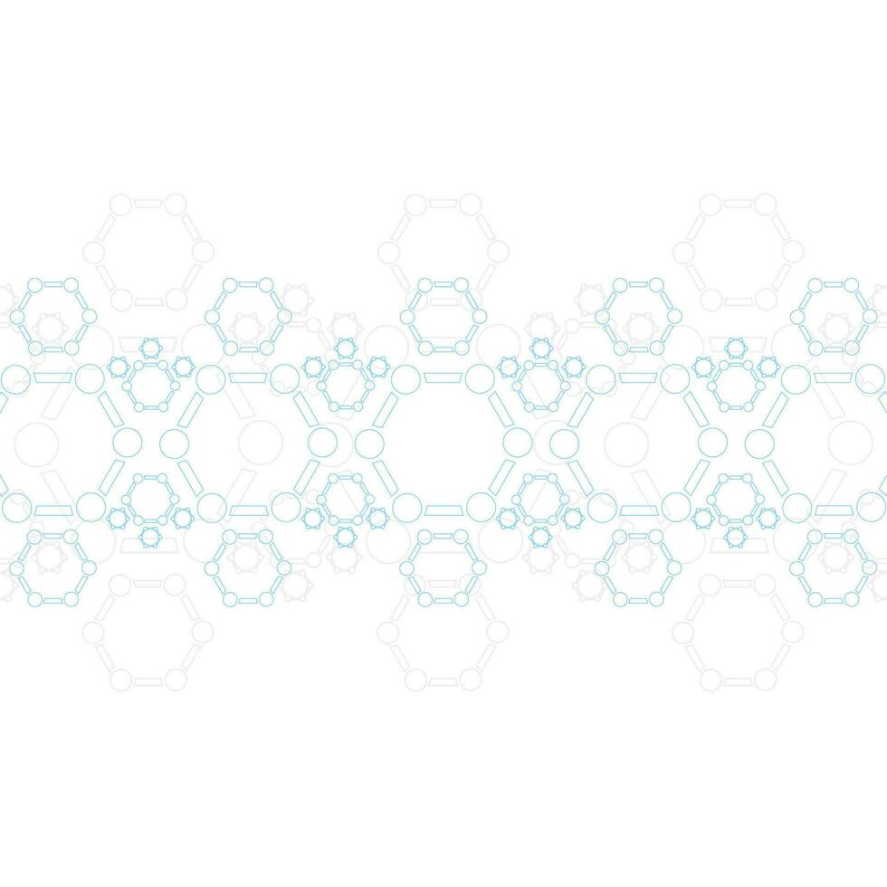 abstrakt Blau Molekül Struktur. medizinisch Hintergrund vektor