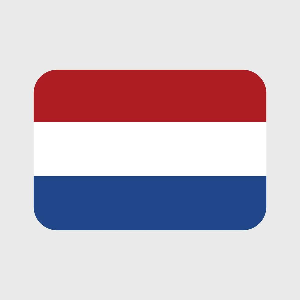 das Niederlande Flagge Vektor Symbol. Niederländisch Flagge Illustration