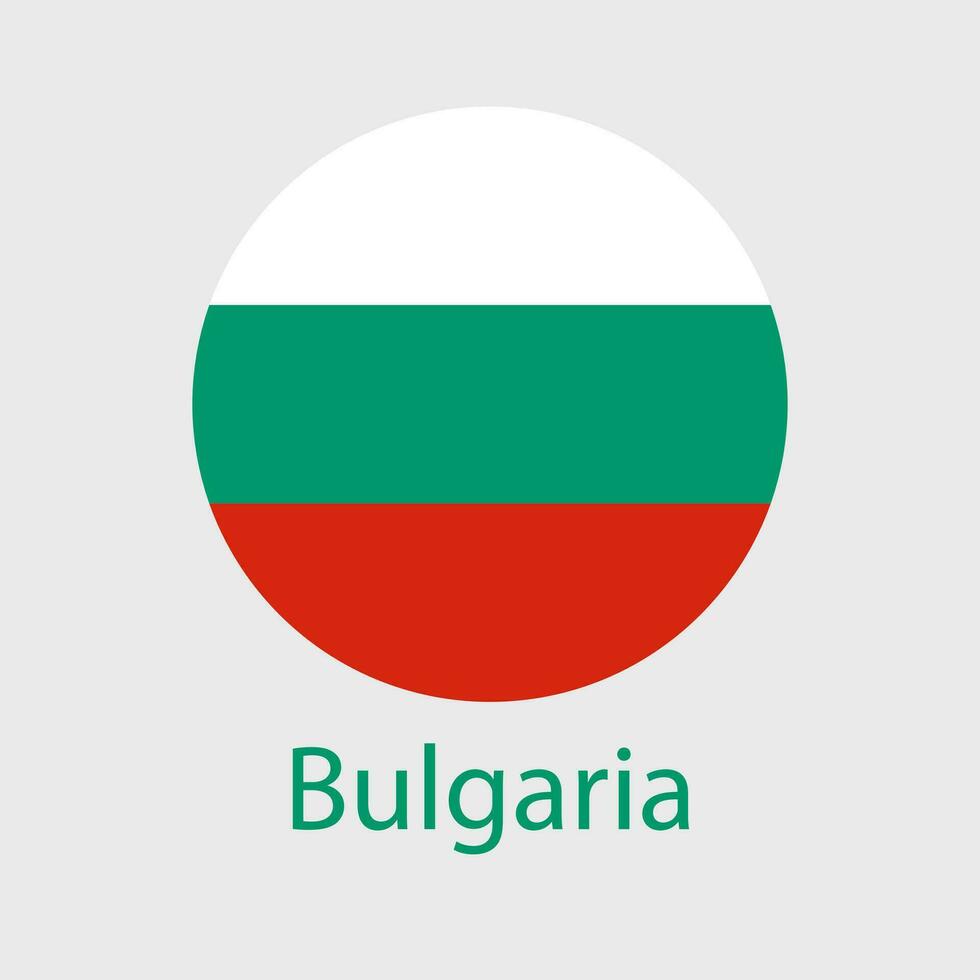 bulgarien flagga vektor ikon