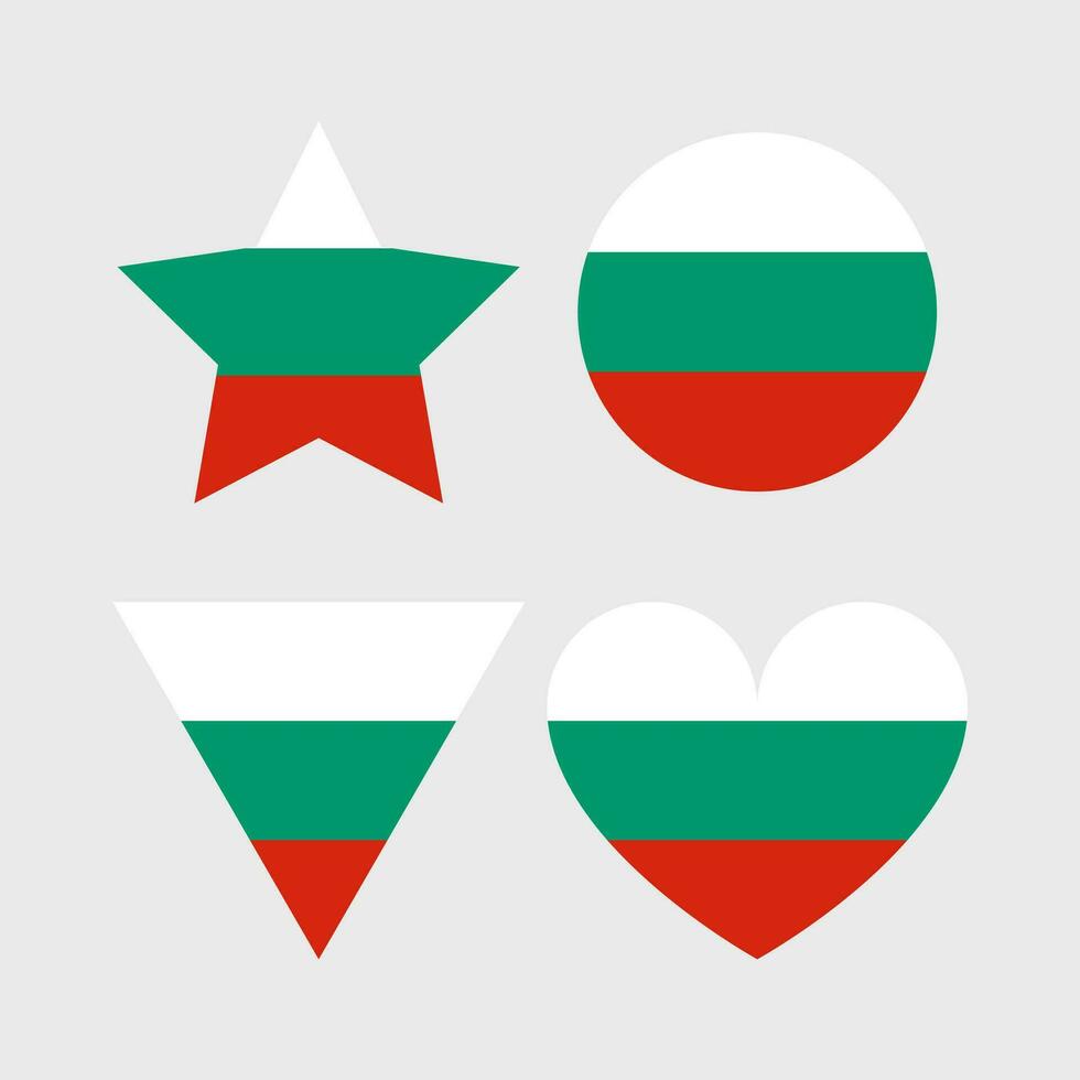 bulgarien flagga vektor ikon
