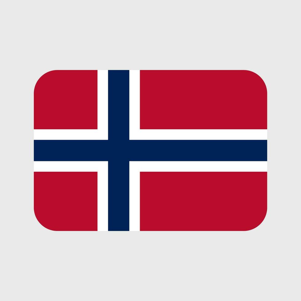 Norwegen Flagge Vektor Symbol