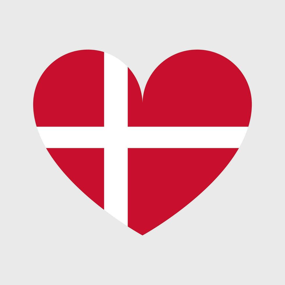 Dänemark Flagge Vektor Symbol