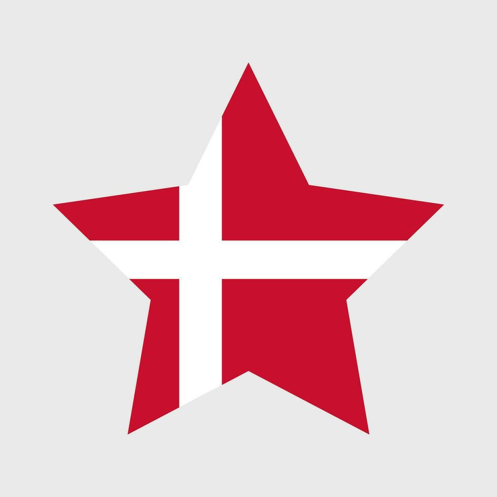 Danmark flagga vektor ikon