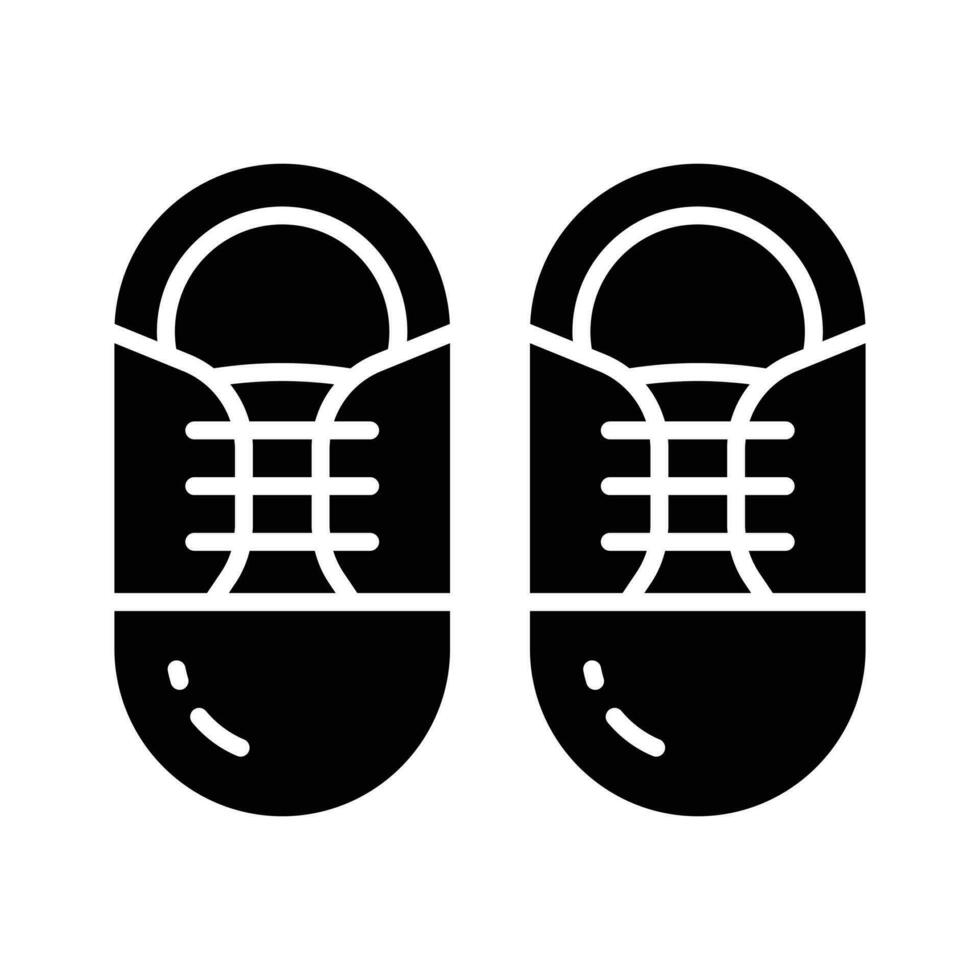 en bekväm sko som visar gymnastikskor i modern stil, redo till använda sig av ikon vektor