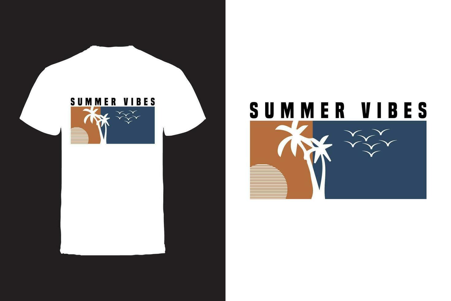 vektor t-shirt design. sommar typografi vektor t-shirt design.