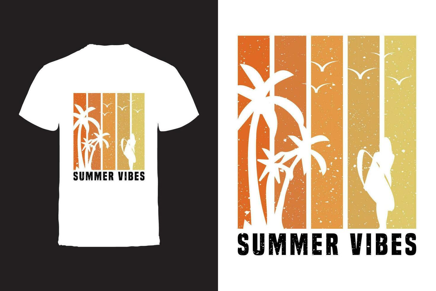 vektor t-shirt design. sommar typografi vektor t-shirt design.