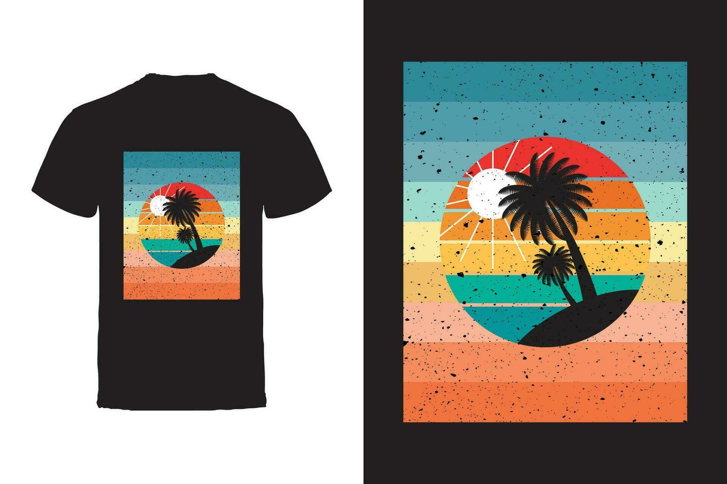 Vektor T-Shirt Design. Sommer- Typografie Vektor T-Shirt Design.