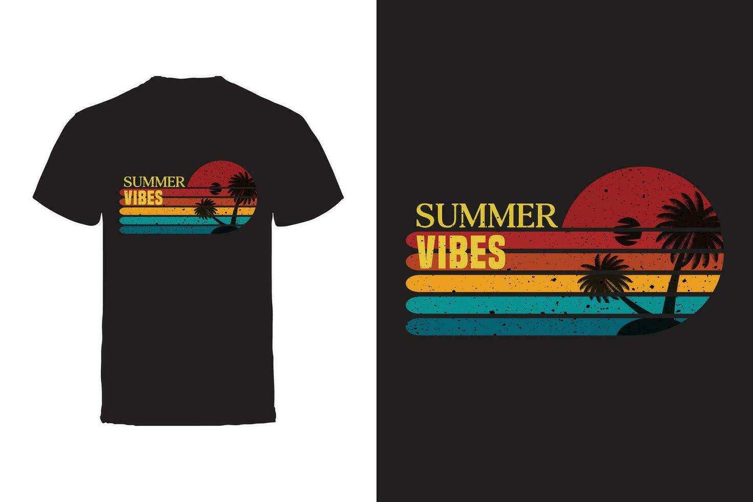 Vektor T-Shirt Design. Sommer- Typografie Vektor T-Shirt Design.