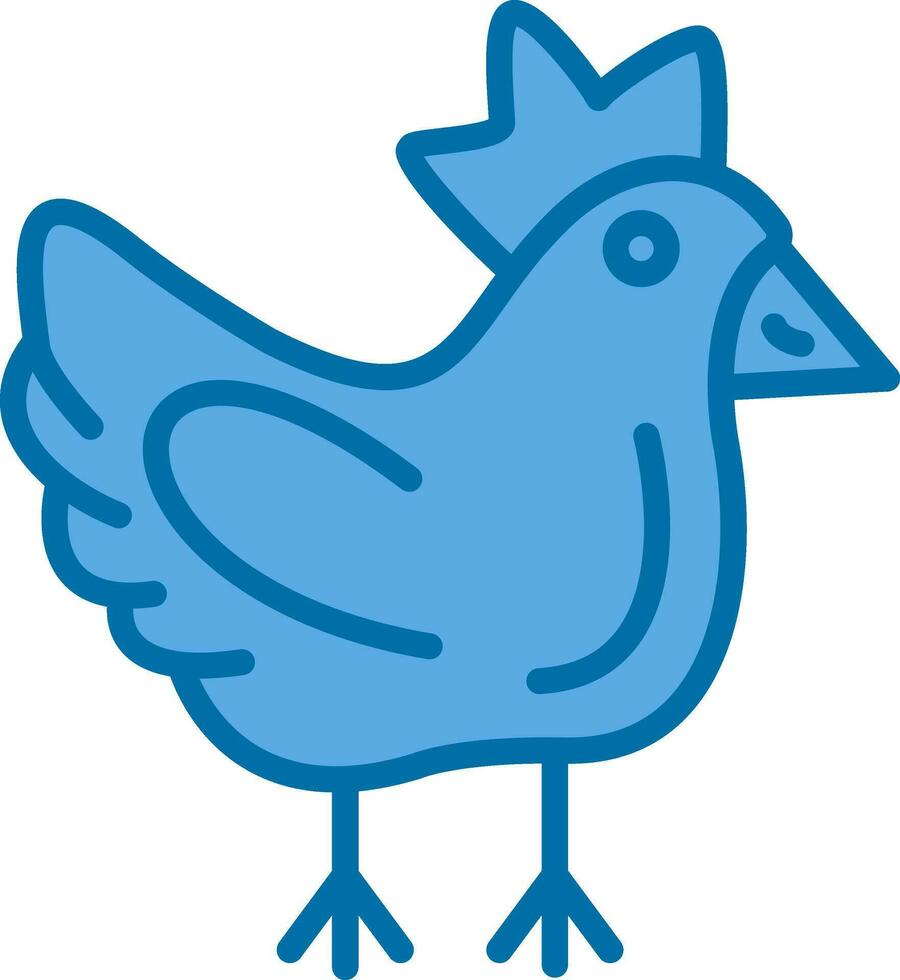 Huhn-Vektor-Icon-Design vektor