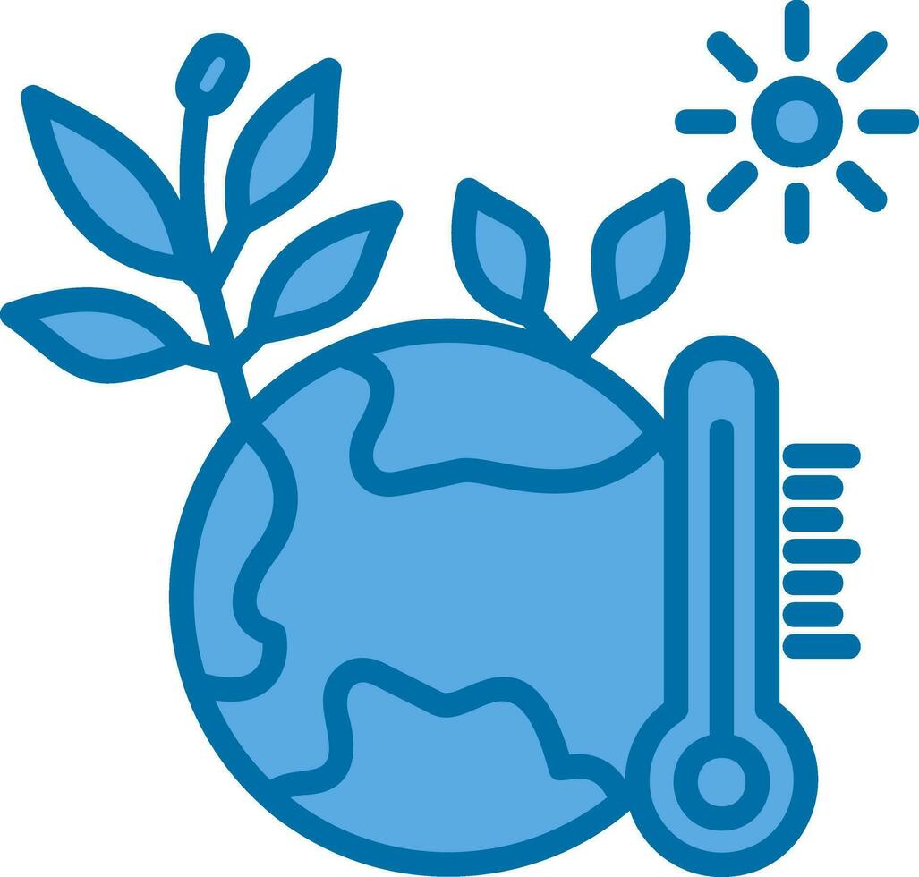 Klimawandel-Vektor-Icon-Design vektor