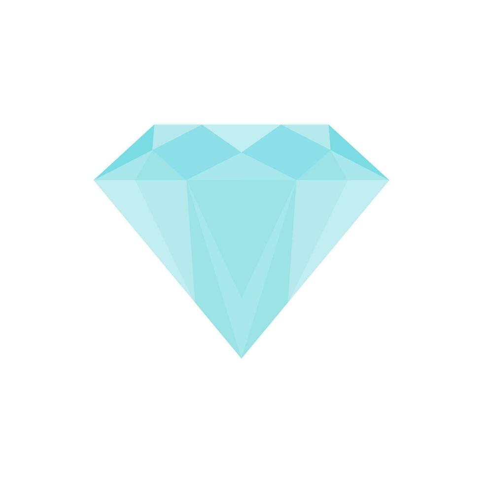 diamant platt design vektor illustration. pärla juvel logotyp symbol tecken. vektor illustration bild. isolerat på vit bakgrund.