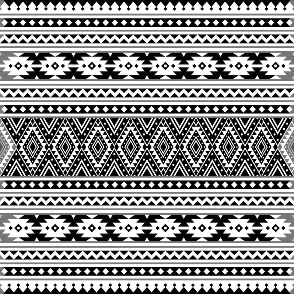 stam- sömlös mönster. vektor illustration gräns stil. svart och vit färger. etnisk geometrisk konst skriva ut design för textil- mall, tyg, Kläder, ridå, matta, prydnad, bakgrund.